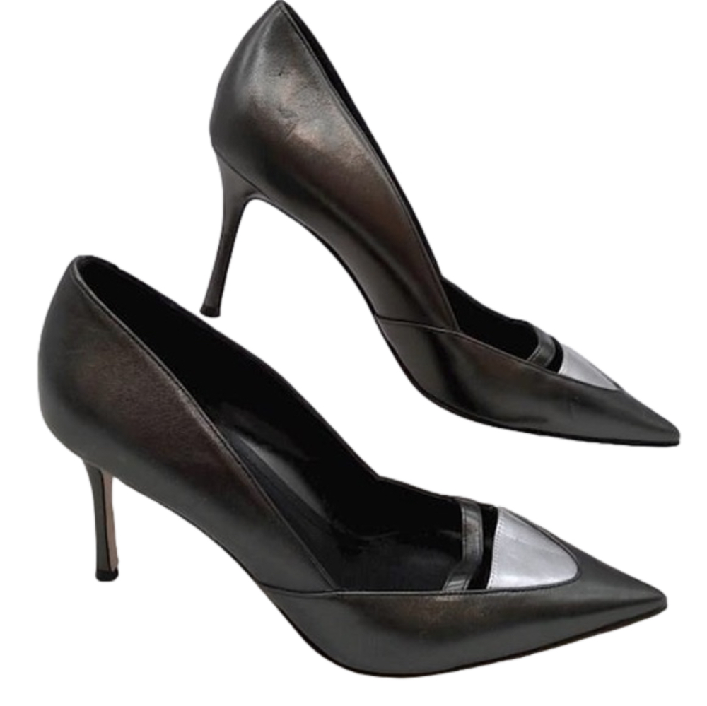 Marion Park black and silver pumps